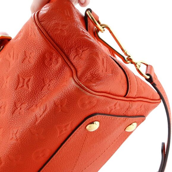 Louis Vuitton Speedy Bandouliere Bag Monogram Empreinte Leather 25 Orange - Picture 7 of 9